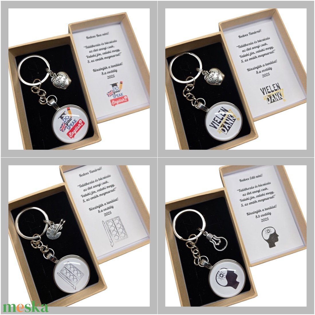 Ballagási kulcstartók tanároknak - ékszer - ékszertartó - ékszerdoboz - Meska.hu