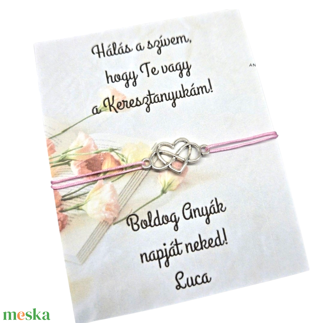 Anyák napjára Keresztanya karkötő  - ékszer - ékszertartó - ékszerdoboz - Meska.hu