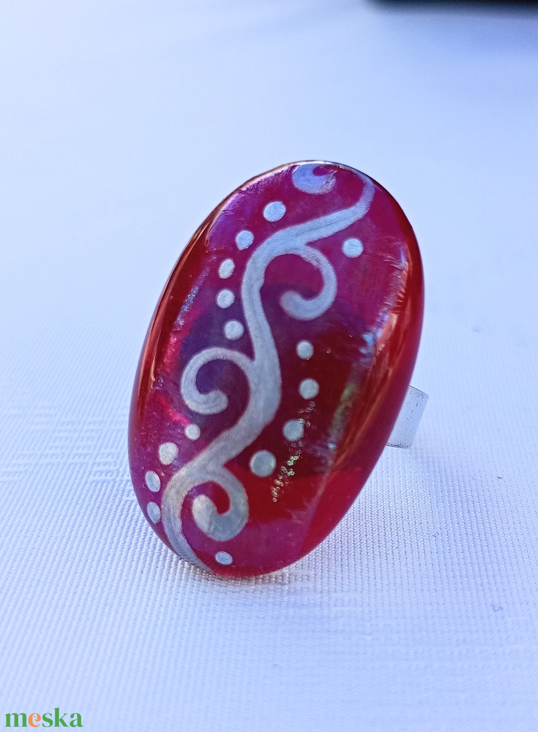 Bordó festett üveggyűrű - ékszer - gyűrű - statement gyűrű - Meska.hu Bordó festett üveggyűrű - ékszer - gyűrű - statement gyűrű - Meska.hu