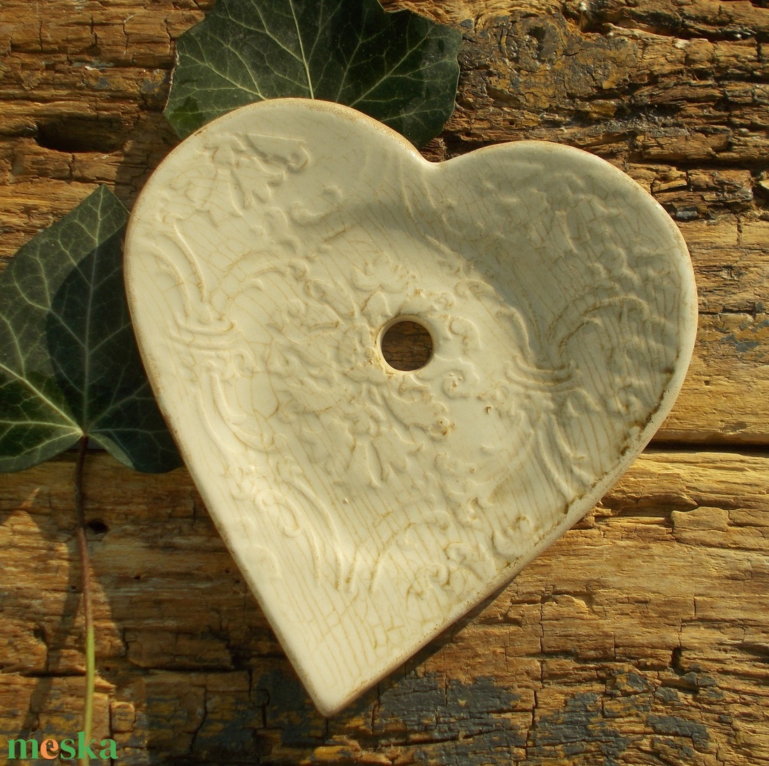 Csipkés szappantartó - otthon & életmód - fürdőszoba - szappantartó - Meska.hu