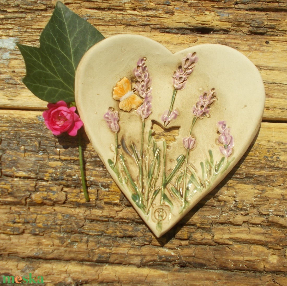  Levendulás szappantartó - otthon & életmód - fürdőszoba - szappantartó - Meska.hu