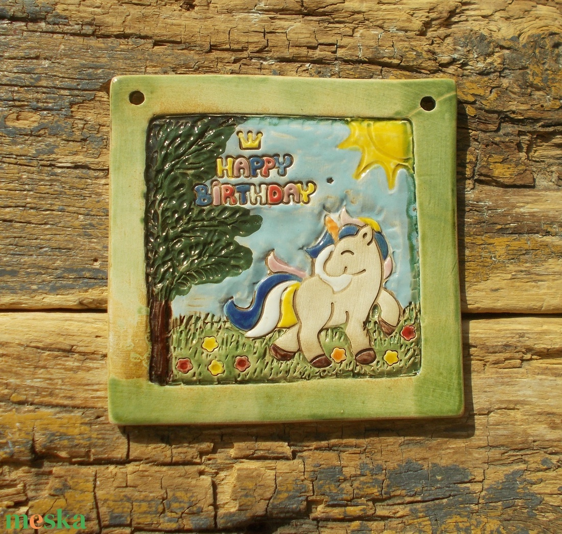 Boldog születésnapot , falikép - otthon & életmód - dekoráció - kép & falikép - táblakép - Meska.hu