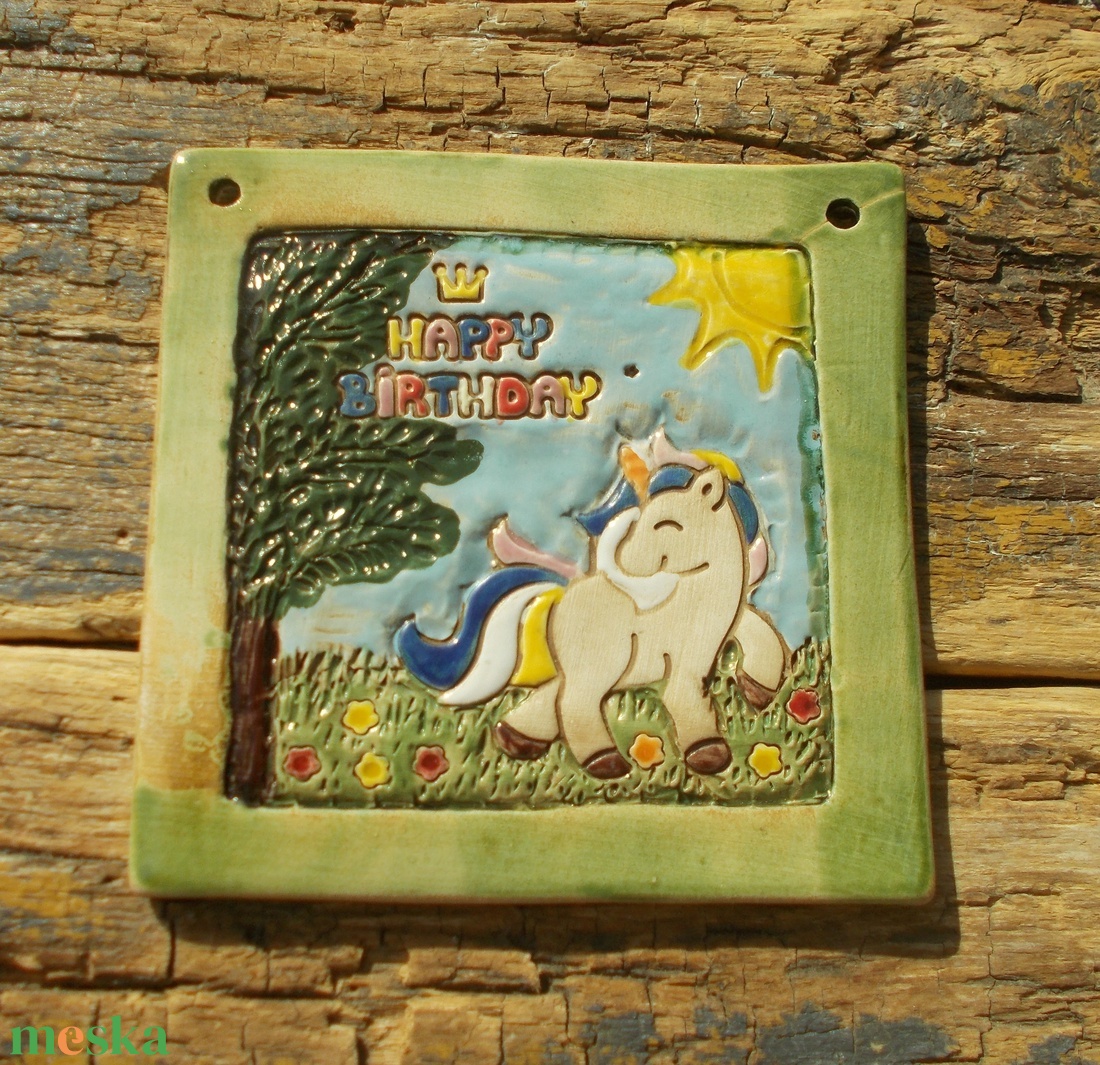 Boldog születésnapot , falikép - otthon & életmód - dekoráció - kép & falikép - táblakép - Meska.hu