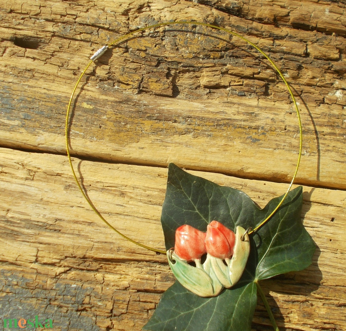 Tulipános nyaklánc - ékszer - nyaklánc - medálos nyaklánc - Meska.hu