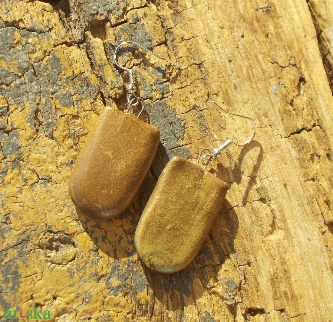 Antikolt fülbevaló - ékszer - fülbevaló - lógó fülbevaló - Meska.hu