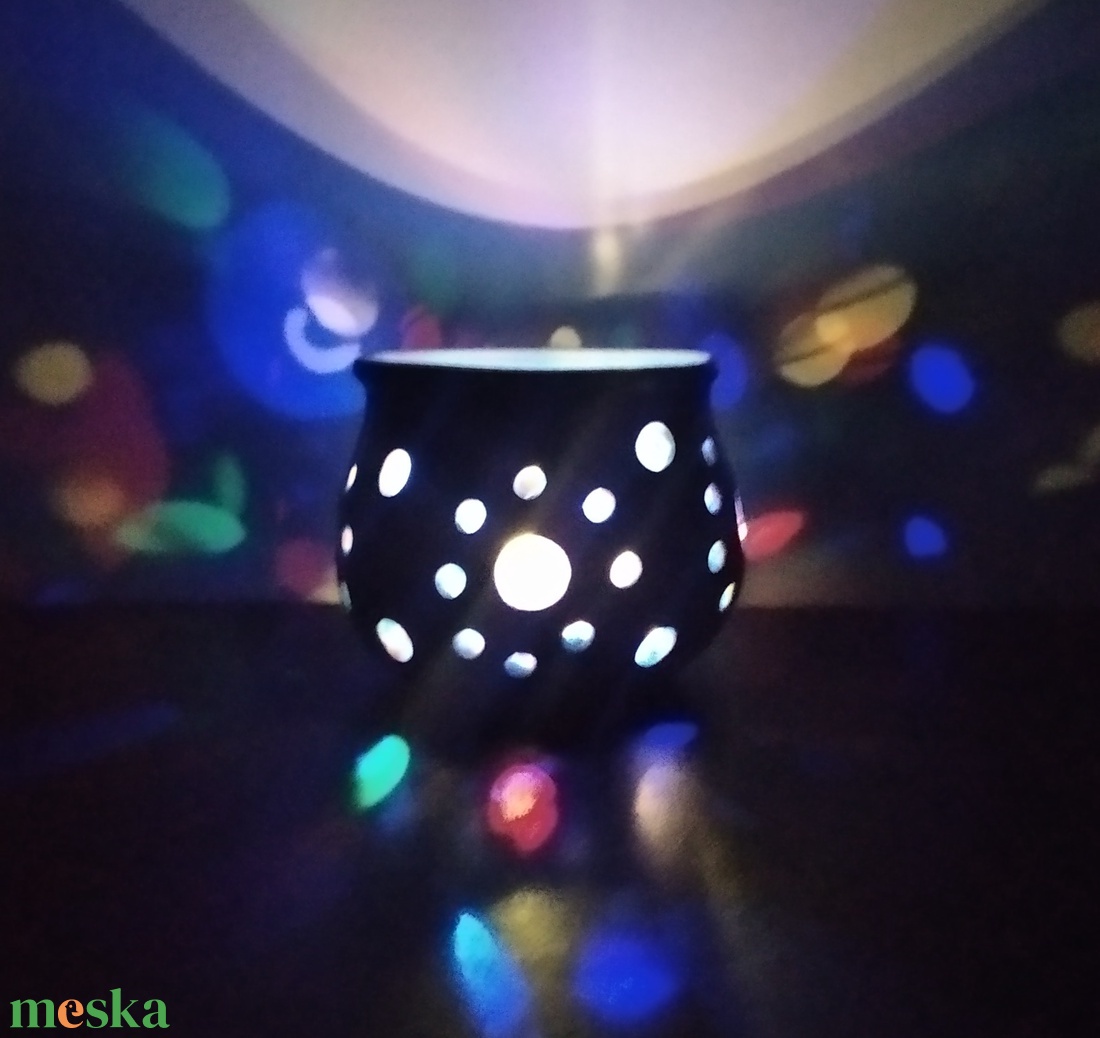 Türkiz színű  mécsestartó - otthon & életmód - gyertya, illat, aroma - mécses és mécsestartó - Meska.hu