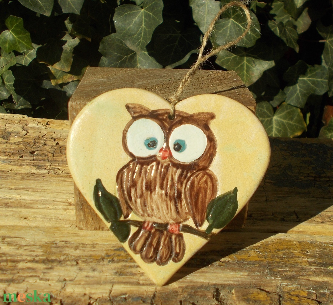 Baglyos falikép - otthon & életmód - dekoráció - kép & falikép - táblakép - Meska.hu