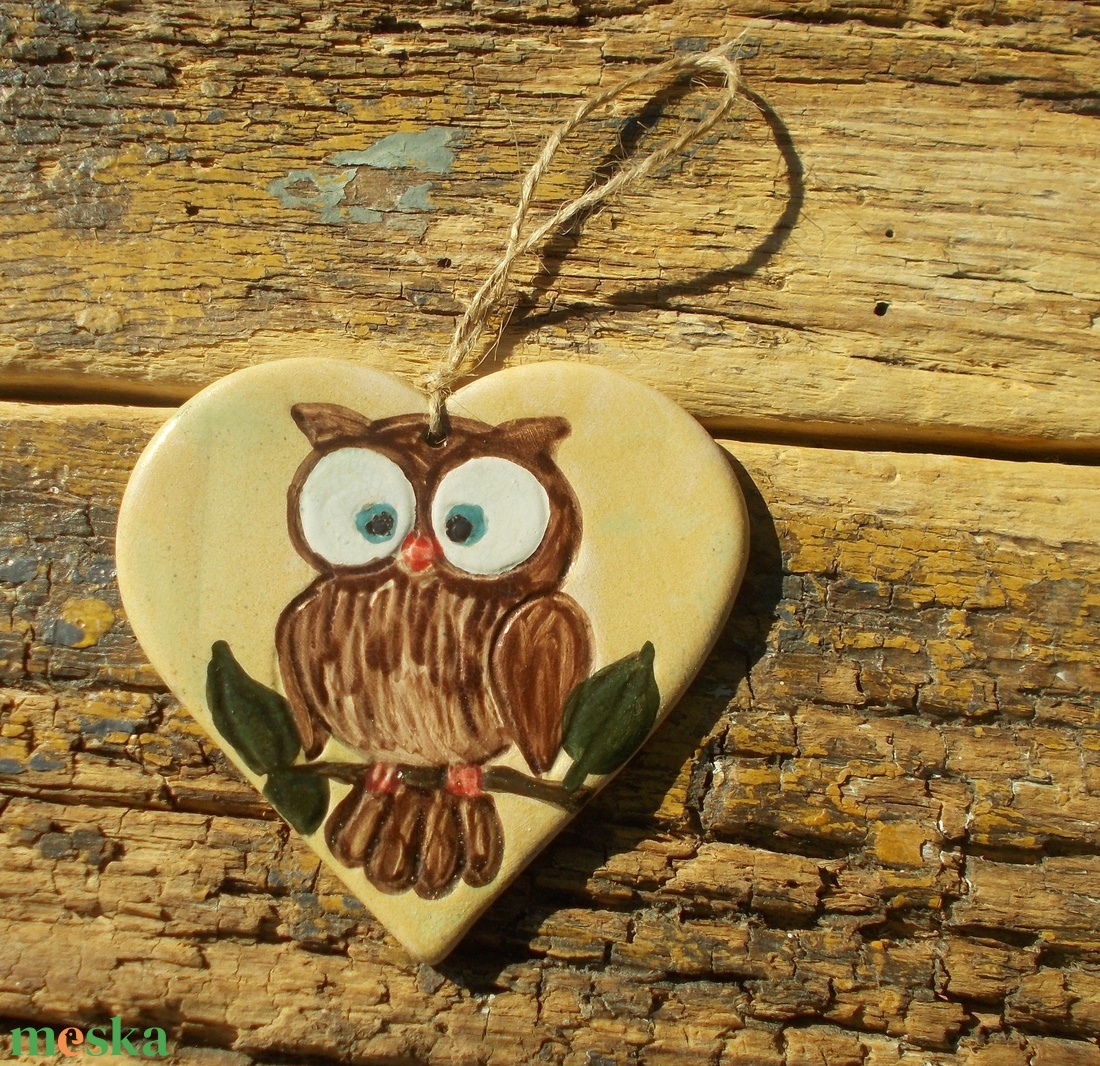 Baglyos falikép - otthon & életmód - dekoráció - kép & falikép - táblakép - Meska.hu