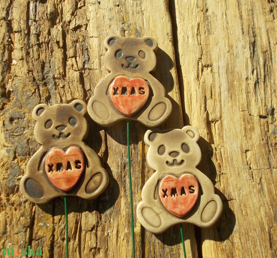 Macik - karácsony - karácsonyi lakásdekoráció - karácsonyfadíszek - Meska.hu