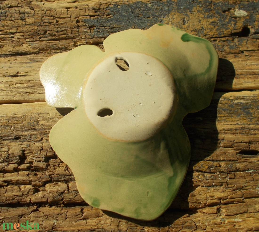 Szappantartó levél mintával. - otthon & életmód - fürdőszoba - szappantartó - Meska.hu