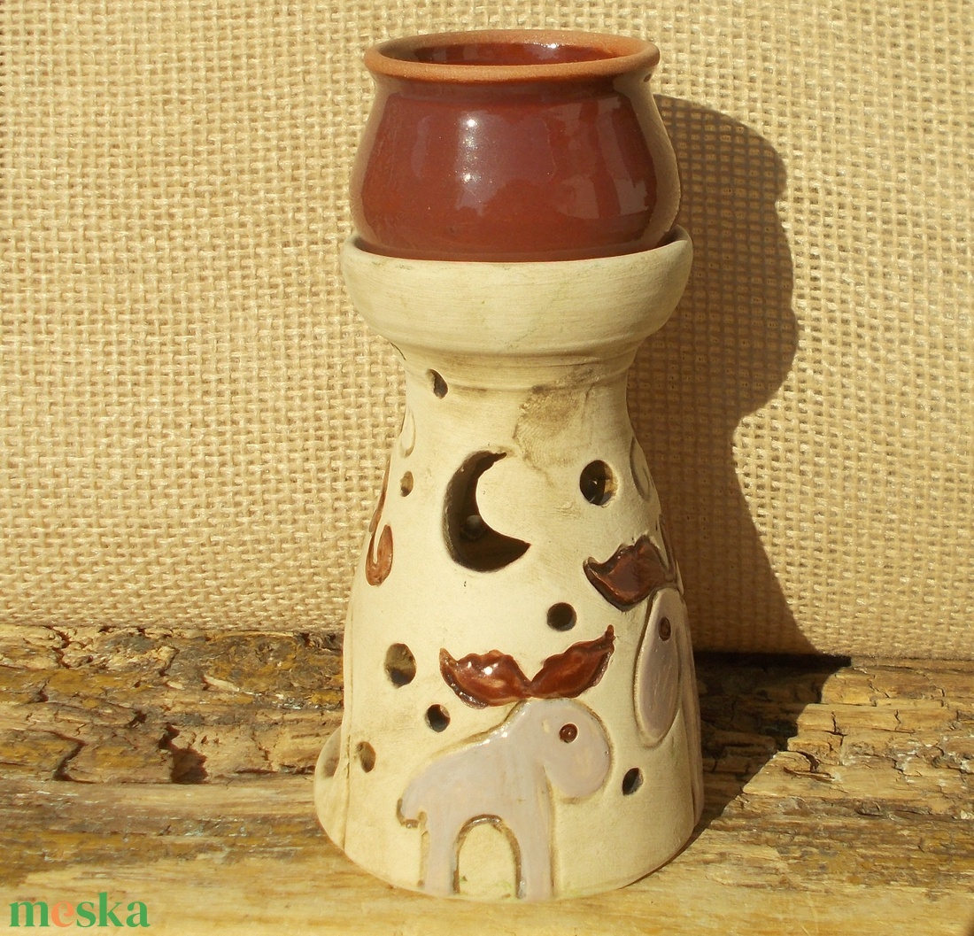 Párologtató rénszarvasokkal - otthon & életmód - gyertya, illat, aroma - mécses és mécsestartó - Meska.hu