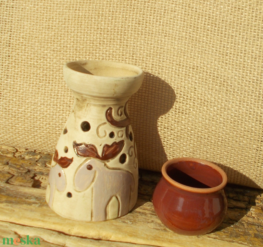 Párologtató rénszarvasokkal - otthon & életmód - gyertya, illat, aroma - mécses és mécsestartó - Meska.hu