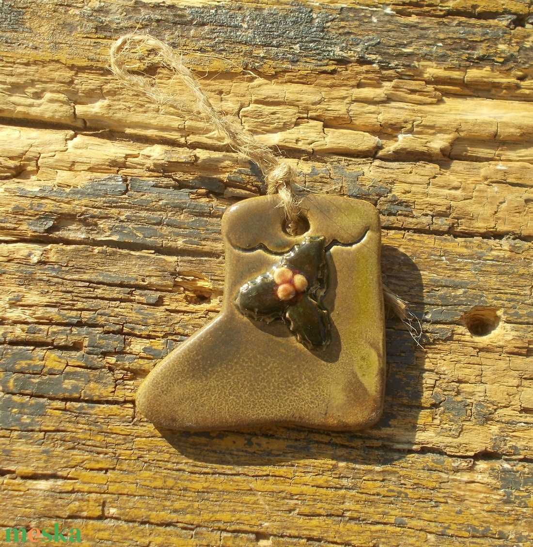 3 db mázas karácsonyfadísz  - karácsony - karácsonyi lakásdekoráció - karácsonyfadíszek - Meska.hu