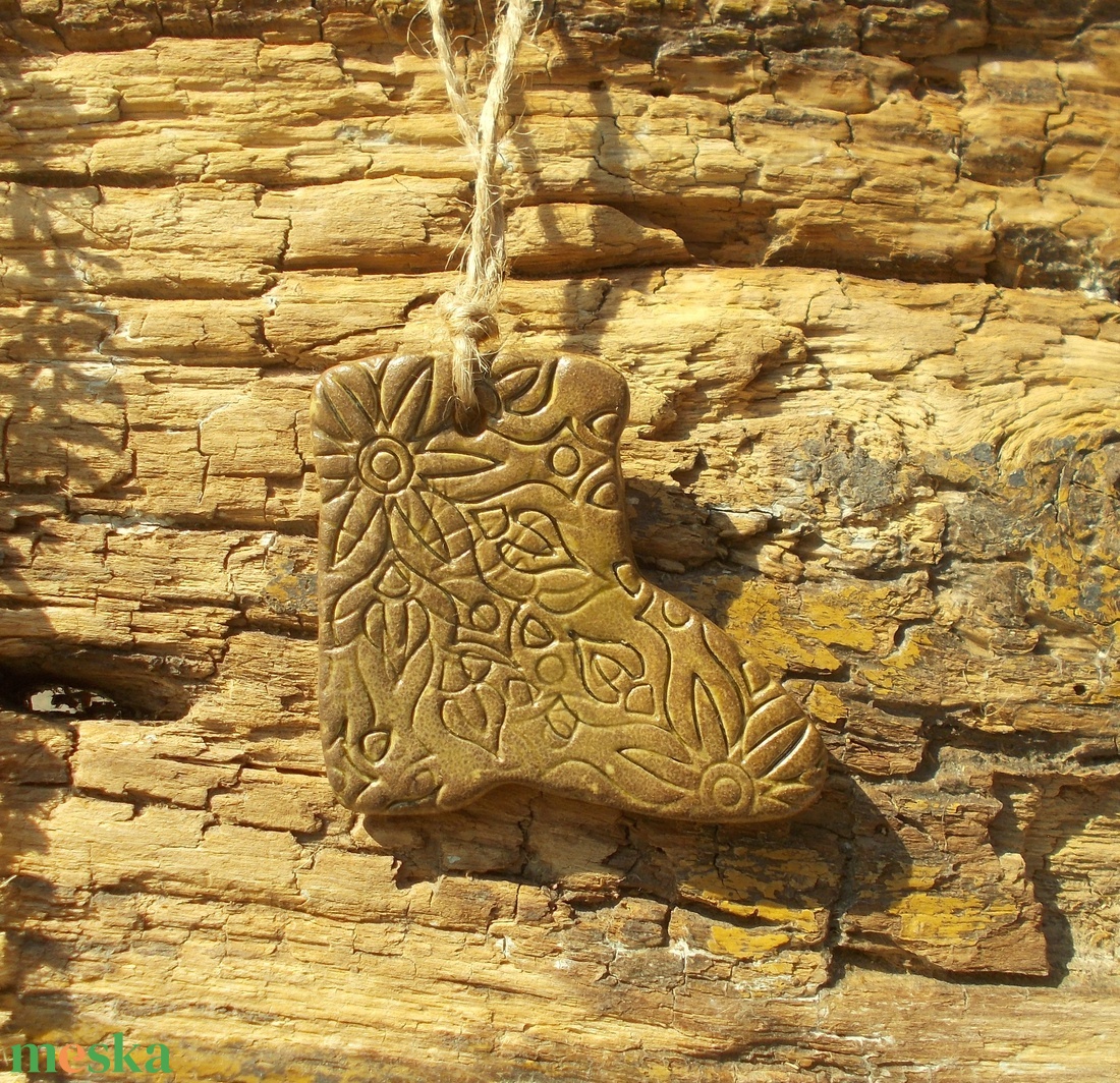 3 db mázas karácsonyfadísz  - karácsony - karácsonyi lakásdekoráció - karácsonyfadíszek - Meska.hu