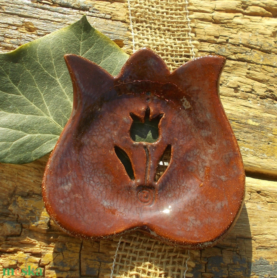 Tulipános szappantartó - otthon & életmód - fürdőszoba - szappantartó - Meska.hu