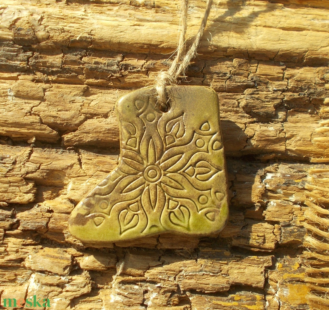 3 db mázas karácsonyfadísz  - karácsony - karácsonyi lakásdekoráció - karácsonyfadíszek - Meska.hu