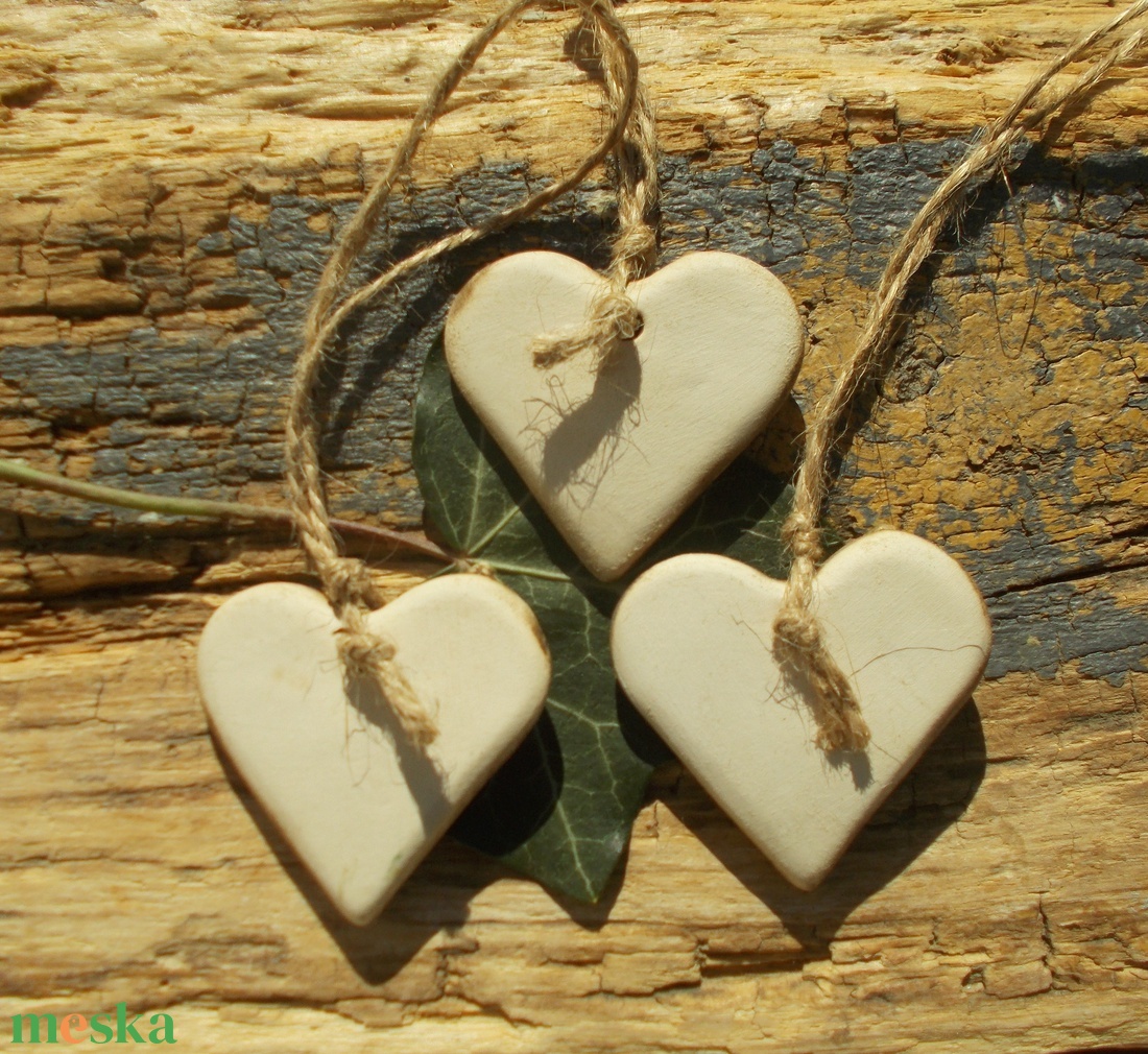 3 db mázas karácsonyfadísz  - karácsony - karácsonyi lakásdekoráció - karácsonyfadíszek - Meska.hu