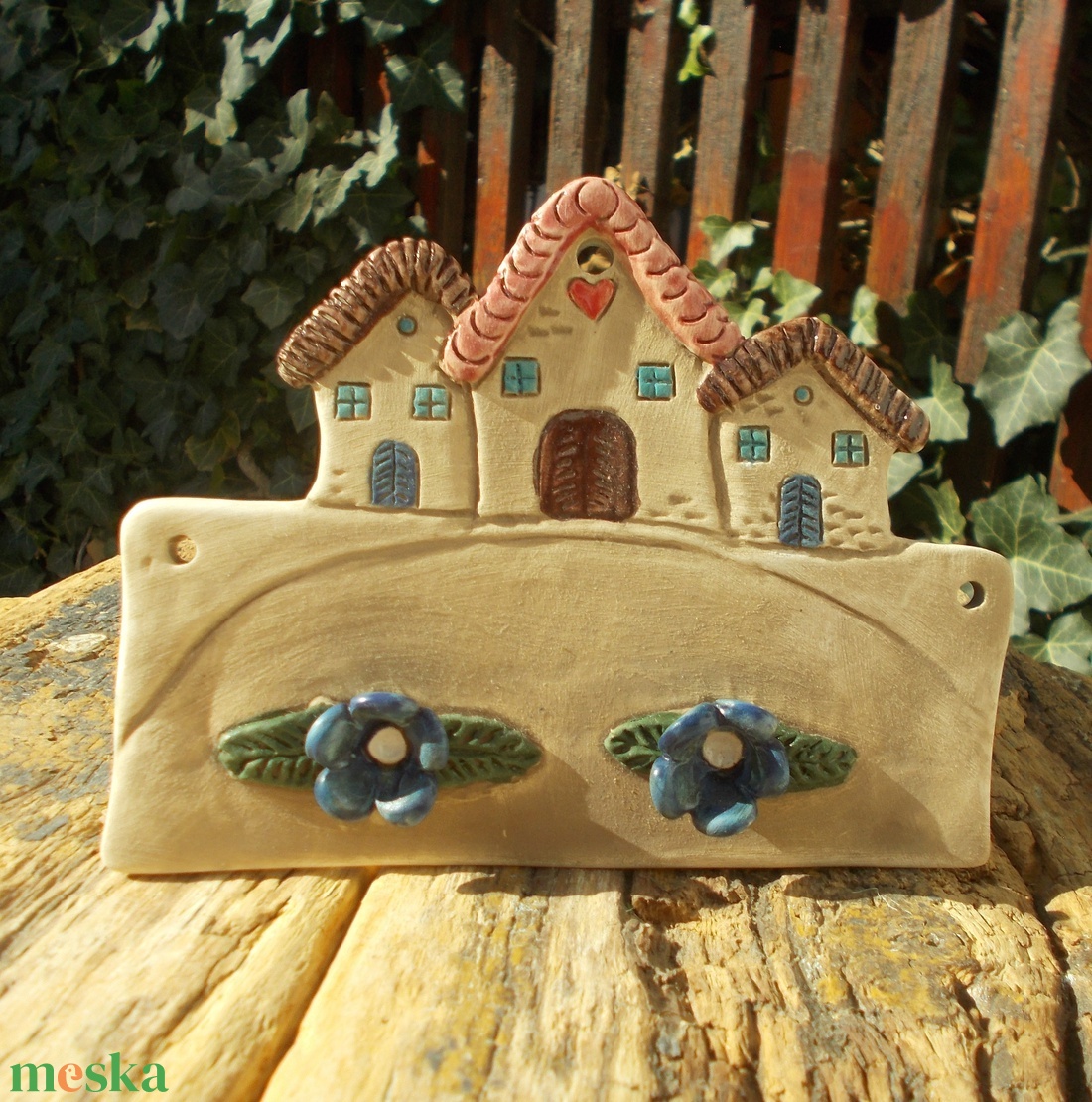 Virágos törölközőakasztó  - otthon & életmód - dekoráció - fali és függő dekoráció - fali kulcstartó - Meska.hu