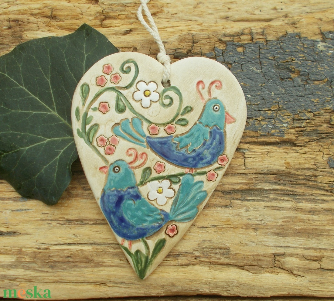 Madárkák, falikép - otthon & életmód - dekoráció - kép & falikép - táblakép - Meska.hu