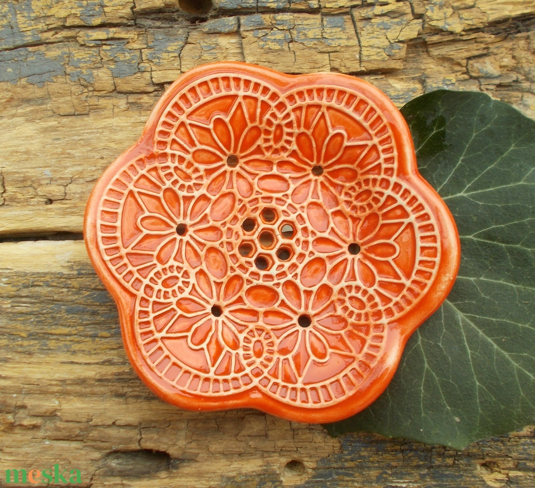 Tenyérnyi szappantartó - otthon & életmód - fürdőszoba - szappantartó - Meska.hu