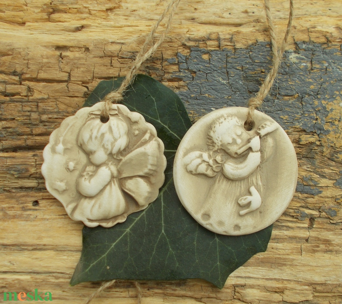 2 db Vintage karácsonyfadísz.  - karácsony - karácsonyi lakásdekoráció - karácsonyfadíszek - Meska.hu