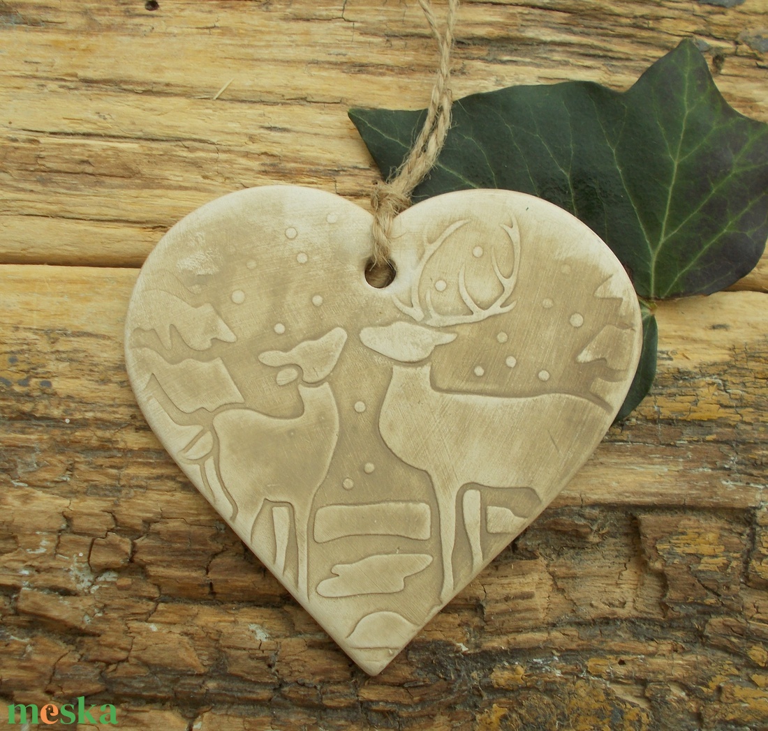 3 db Vintage akasztható dísz.  - karácsony - karácsonyi lakásdekoráció - karácsonyfadíszek - Meska.hu