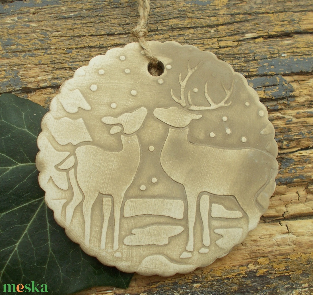 3 db Vintage akasztható dísz.  - karácsony - karácsonyi lakásdekoráció - karácsonyfadíszek - Meska.hu