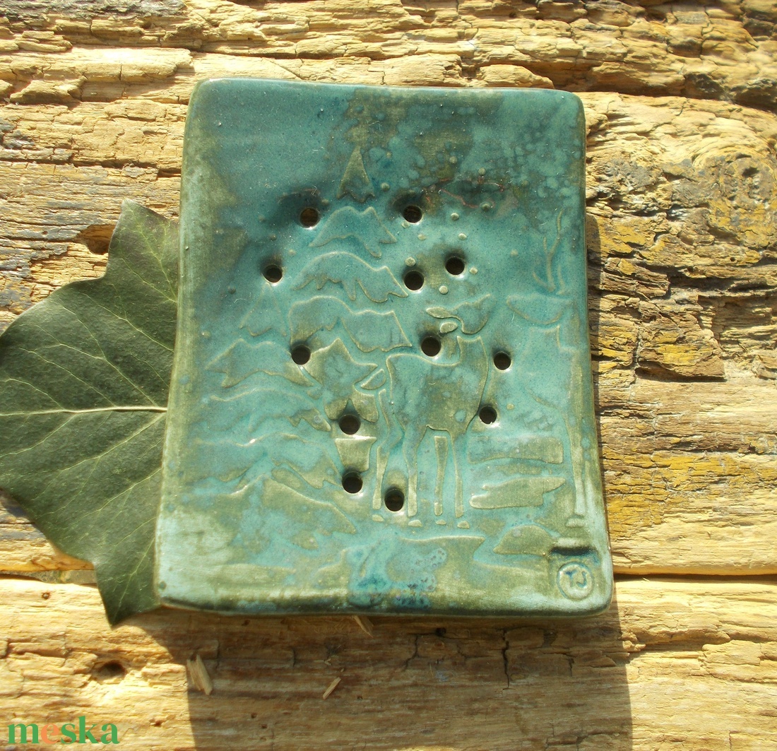 Szappantartó őzikével - otthon & életmód - fürdőszoba - szappantartó - Meska.hu