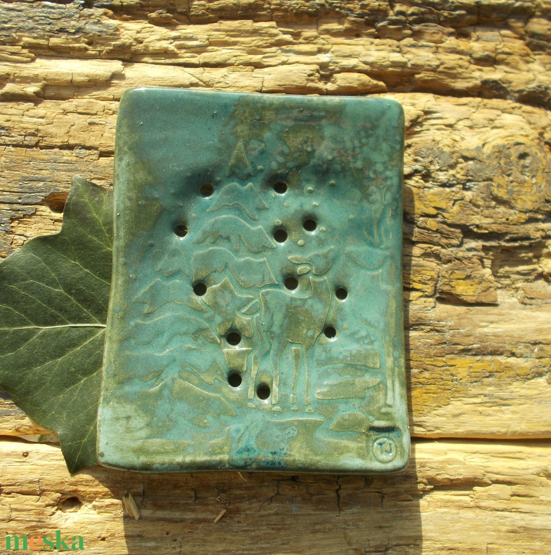 Szappantartó őzikével - otthon & életmód - fürdőszoba - szappantartó - Meska.hu