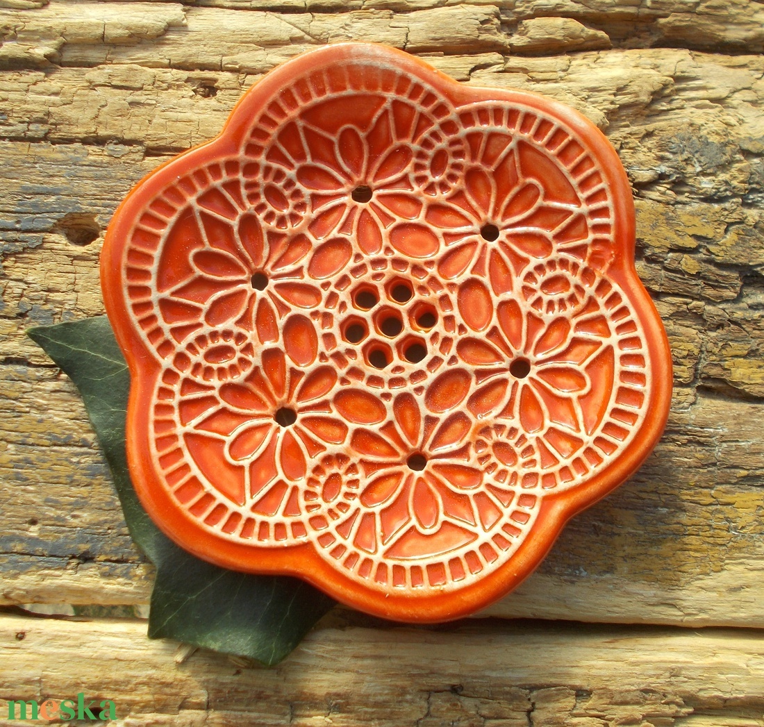 Tenyérnyi szappantartó - otthon & életmód - fürdőszoba - szappantartó - Meska.hu