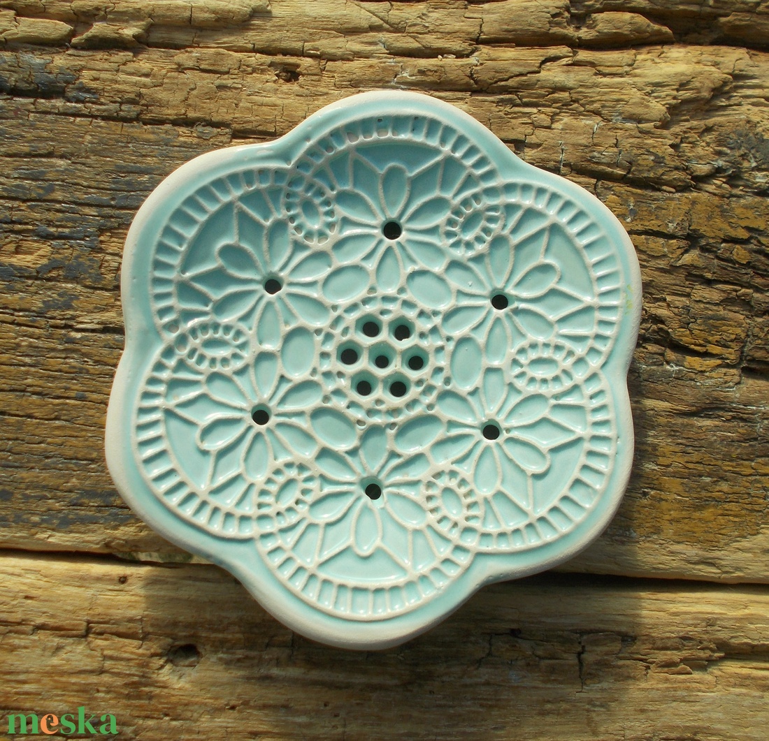 Tenyérnyi szappantartó - otthon & életmód - fürdőszoba - szappantartó - Meska.hu