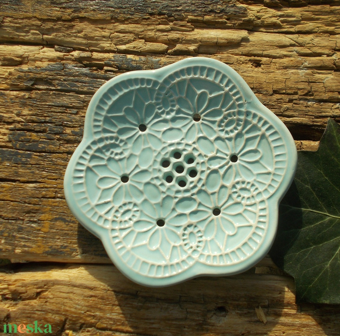 Tenxérnyi szappantartó szappantartó  + gyűrűtartó - otthon & életmód - fürdőszoba - szappantartó - Meska.hu