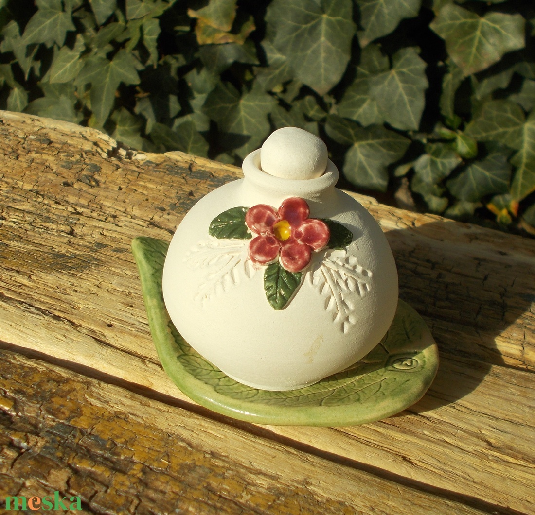 Virágos párologtató szett. - otthon & életmód - gyertya, illat, aroma - párologtató - Meska.hu