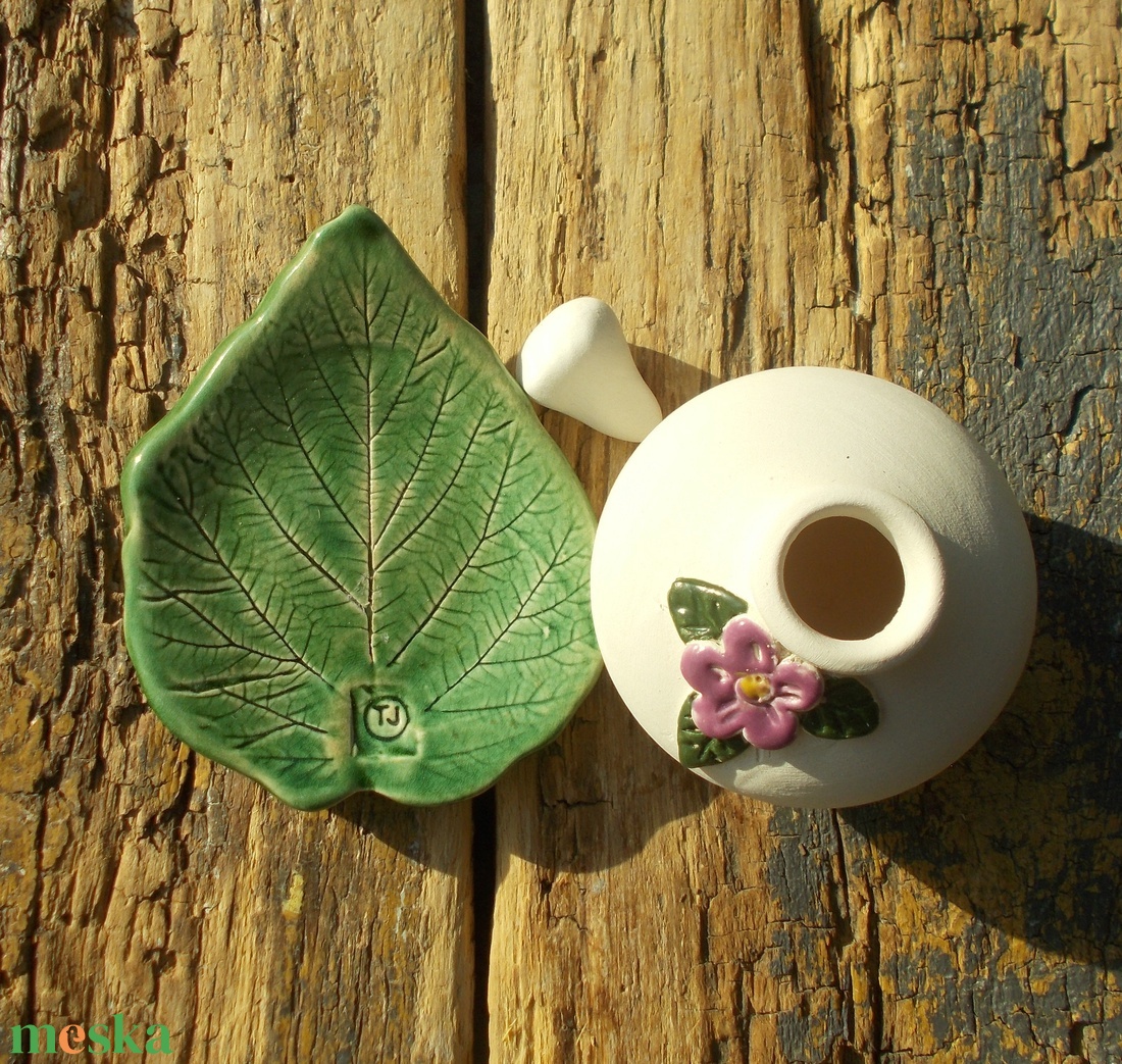 Virágos párologtató szett. - otthon & életmód - gyertya, illat, aroma - párologtató - Meska.hu