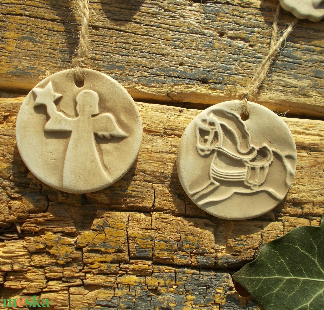 4 db Vintage karácsonyfadísz.  - karácsony - karácsonyi lakásdekoráció - karácsonyfadíszek - Meska.hu