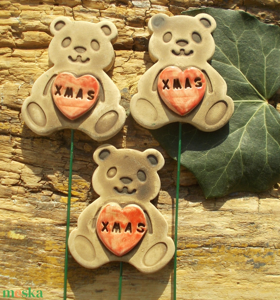 Macik - karácsony - karácsonyi lakásdekoráció - karácsonyfadíszek - Meska.hu