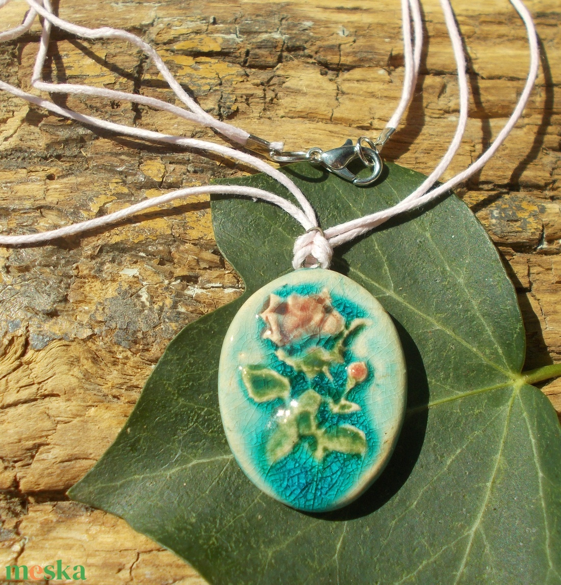 Virágos nyaklánc - ékszer - nyaklánc - medálos nyaklánc - Meska.hu