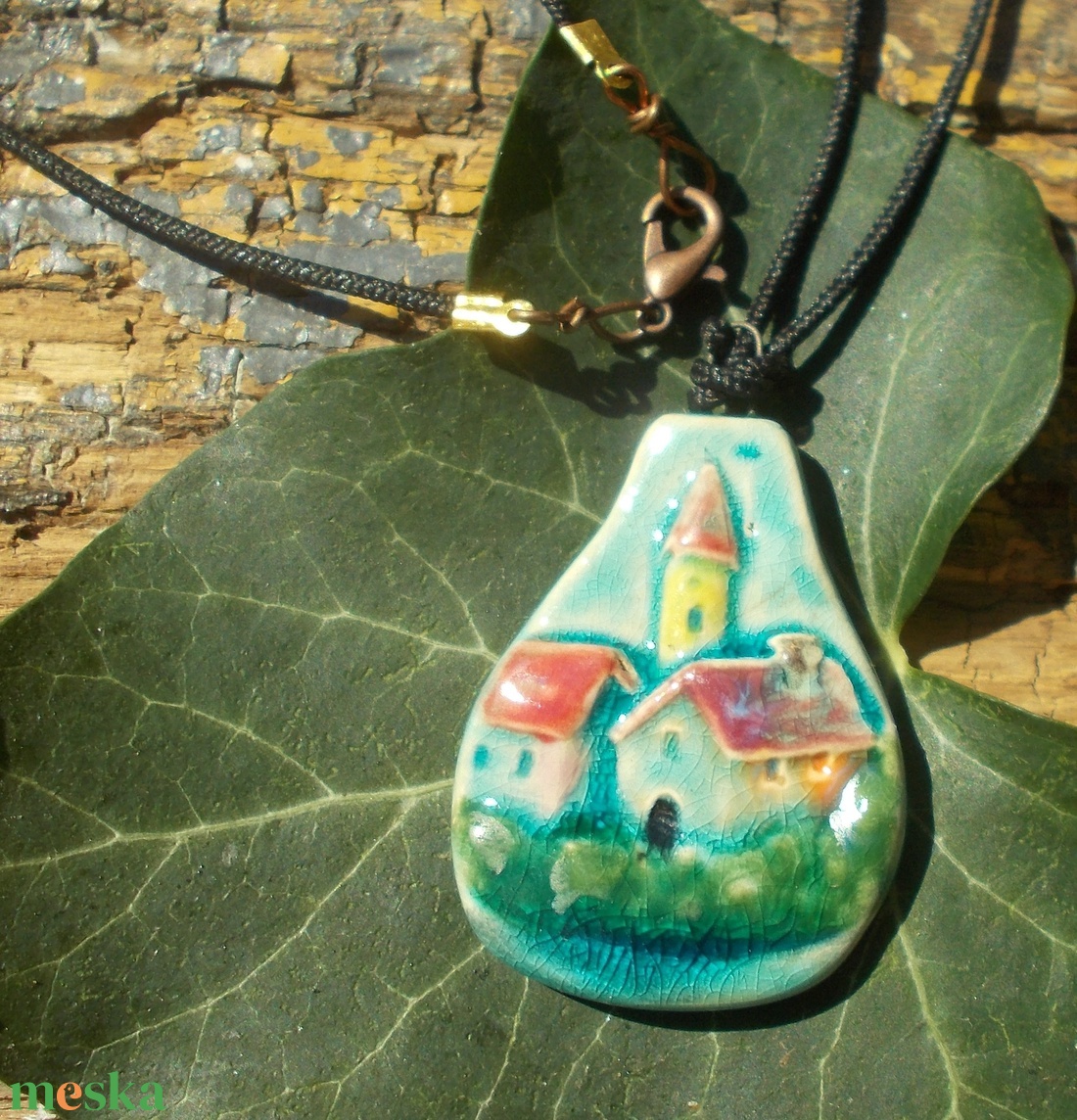 Virágos nyaklánc - ékszer - nyaklánc - medálos nyaklánc - Meska.hu