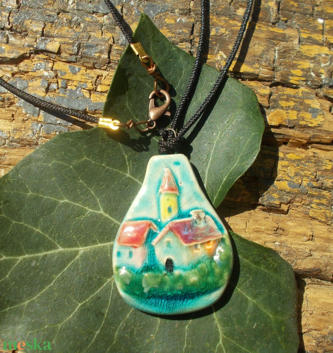 Virágos nyaklánc - ékszer - nyaklánc - medálos nyaklánc - Meska.hu