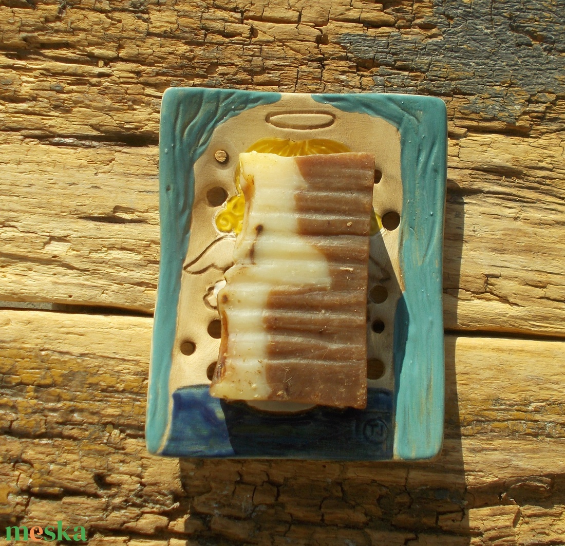 Angyalkás  szappantartó - otthon & életmód - fürdőszoba - szappantartó - Meska.hu