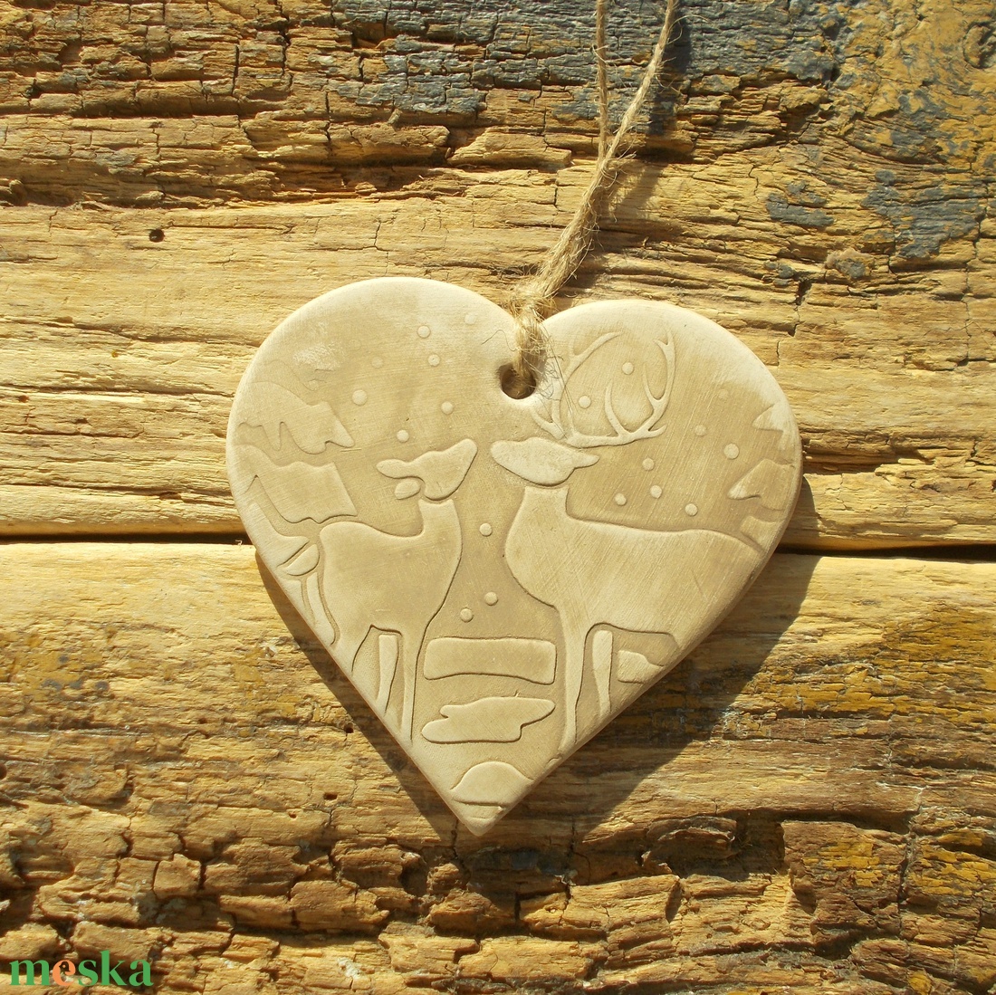 3 db Vintage akasztható dísz.  - karácsony - karácsonyi lakásdekoráció - karácsonyfadíszek - Meska.hu