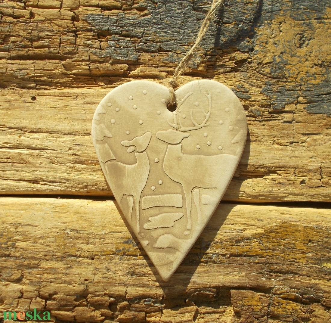 3 db Vintage akasztható dísz.  - karácsony - karácsonyi lakásdekoráció - karácsonyfadíszek - Meska.hu