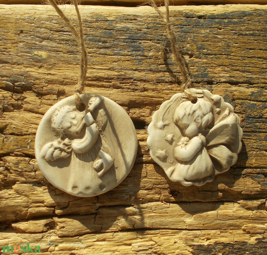 2 db Vintage karácsonyfadísz.  - karácsony - karácsonyi lakásdekoráció - karácsonyfadíszek - Meska.hu