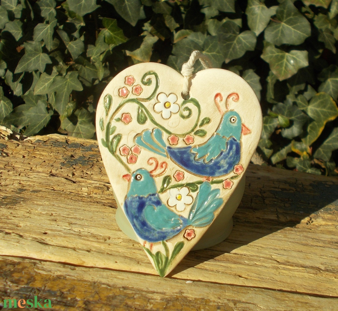 Madárkák, falikép - otthon & életmód - dekoráció - kép & falikép - táblakép - Meska.hu