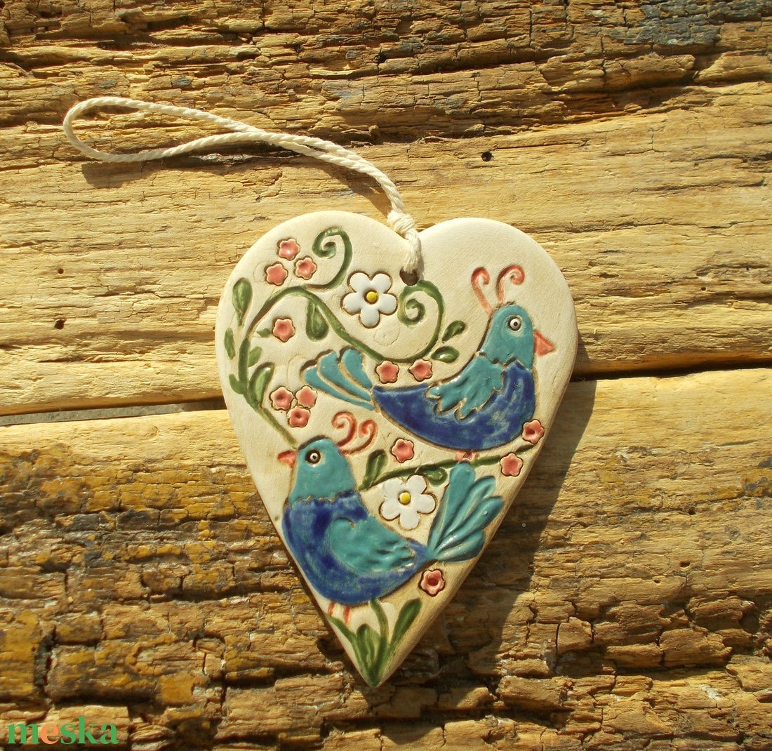 Madárkák, falikép - otthon & életmód - dekoráció - kép & falikép - táblakép - Meska.hu