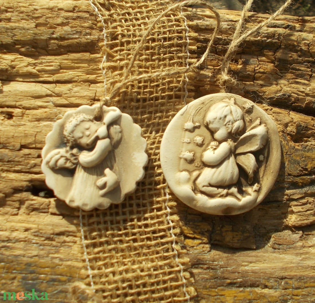 2 db Vintage karácsonyfadísz.  - karácsony - karácsonyi lakásdekoráció - karácsonyfadíszek - Meska.hu