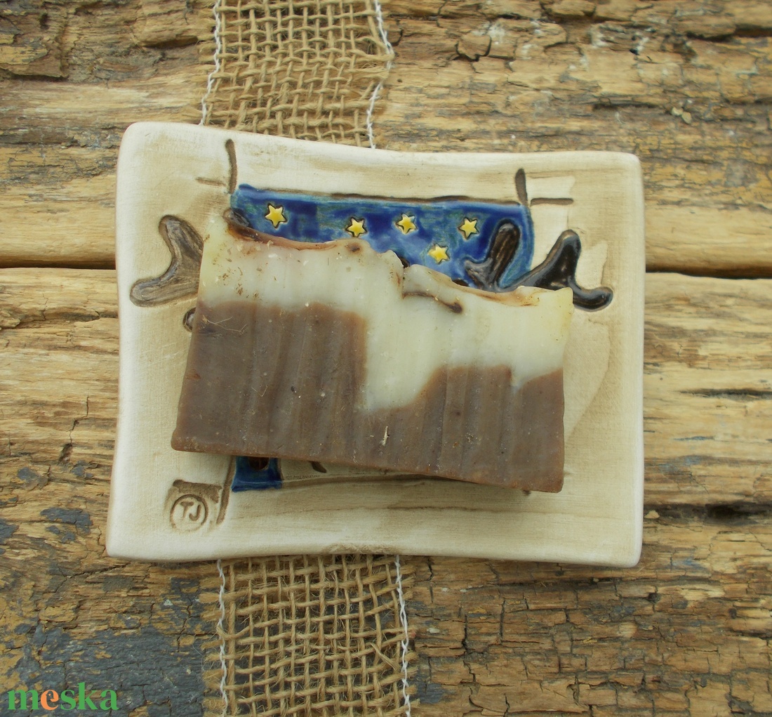 Szappantartó rénszarvassal - otthon & életmód - fürdőszoba - szappantartó - Meska.hu