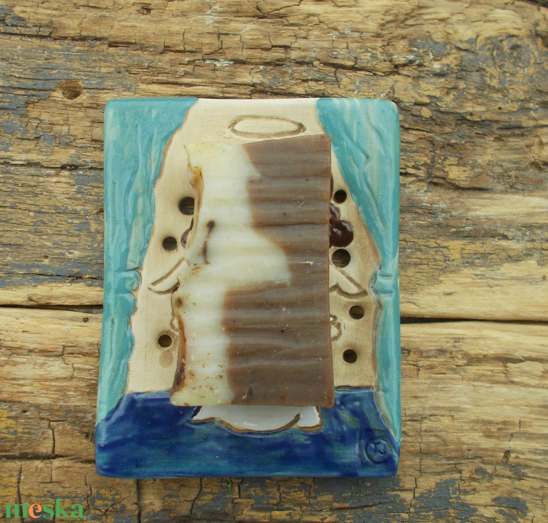 Angyalkás  szappantartó - otthon & életmód - fürdőszoba - szappantartó - Meska.hu