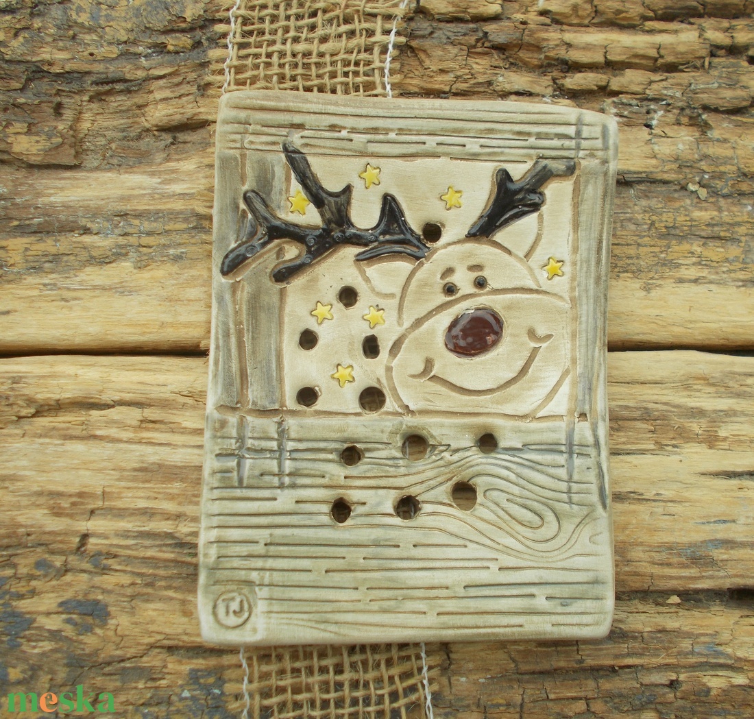 Szappantartó rénszarvassal - otthon & életmód - fürdőszoba - szappantartó - Meska.hu