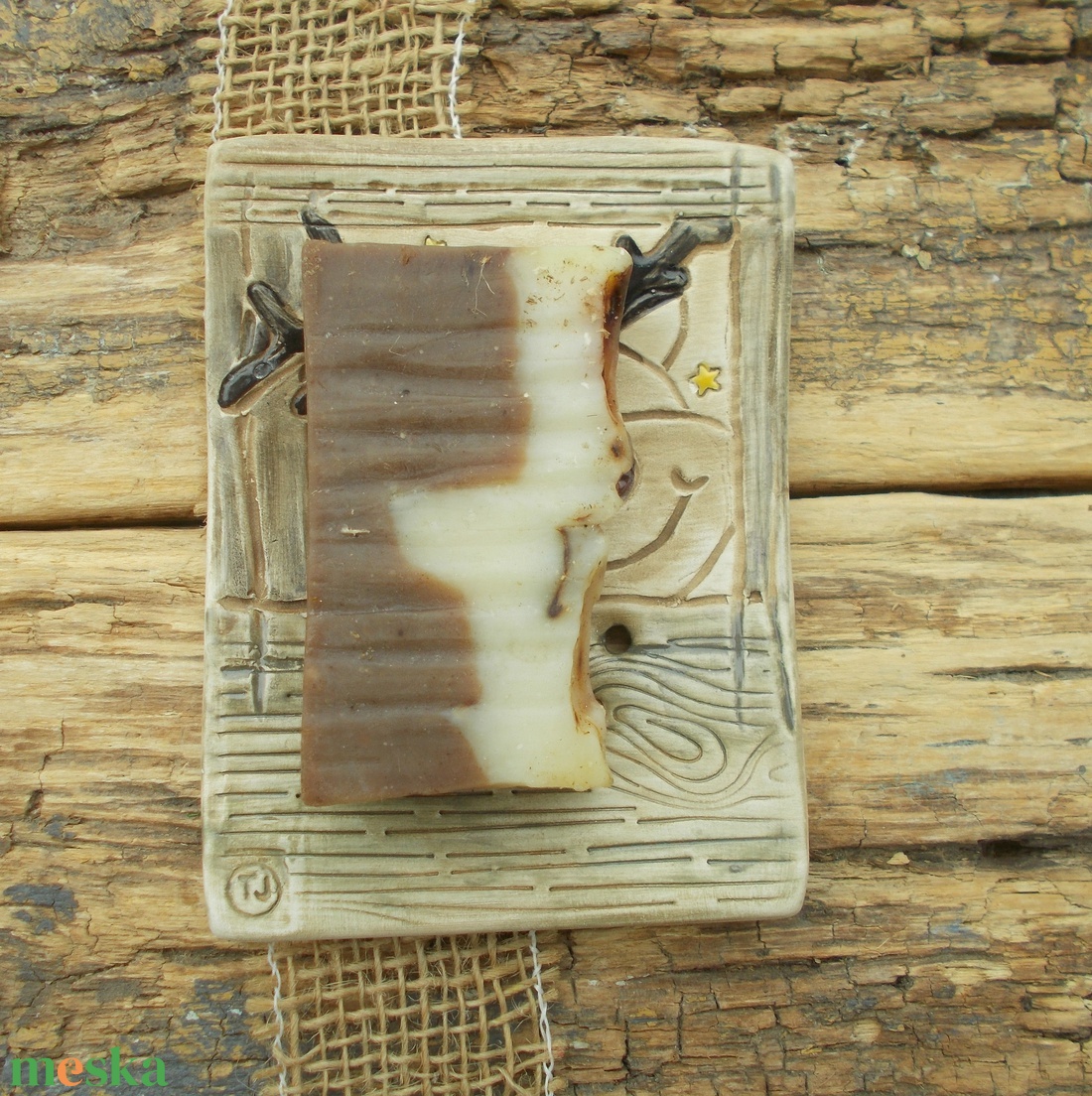 Szappantartó rénszarvassal - otthon & életmód - fürdőszoba - szappantartó - Meska.hu